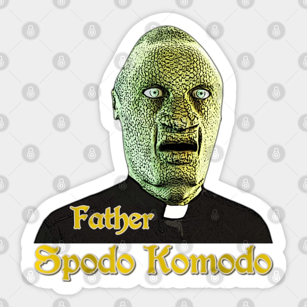 Father Spodo Komodo Sticker by CGDimension